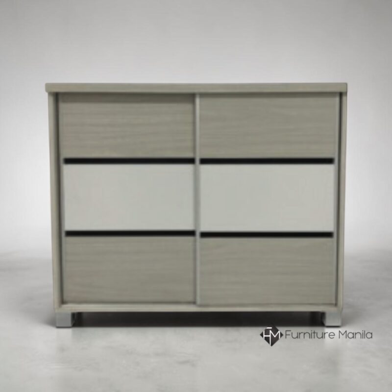 Ashford Glide 2-Door Sliding Shoe Cabinet in White Ash Oak