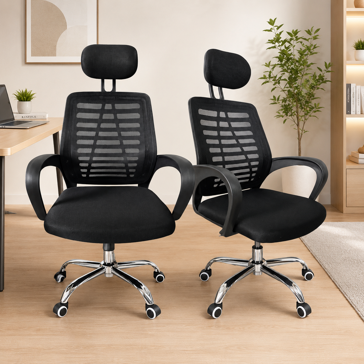 ErgoFlex Elite Mesh Executive Office Chair with Headrest