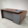 Grandchester Executive L-Shaped Office Desk with Side Cabinet