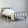 HarborLine Solid Wood Slatted Bed Frame - Gray