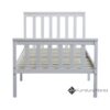 HarborLine Solid Wood Slatted Bed Frame - White