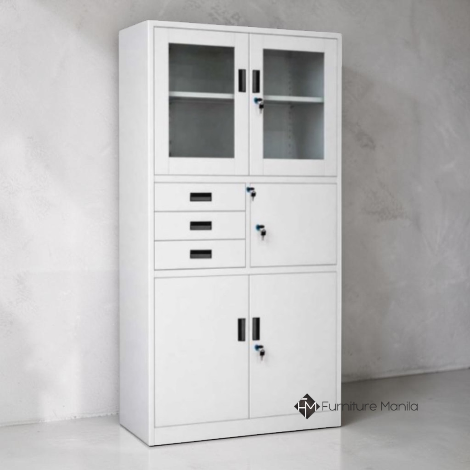 SecureVault Multi-Function Steel Storage Cabinet w/ Safety Box