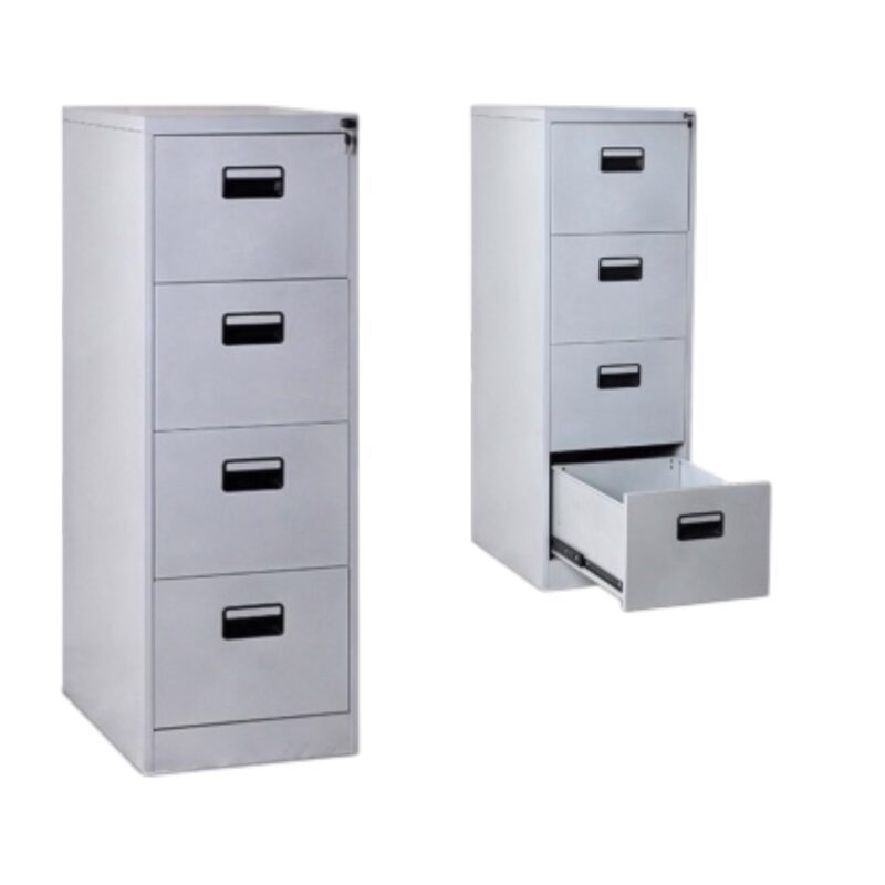 Alternative view of SteelCore Pro 4-Drawer Vertical Filing Cabinet (Gray)