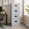 SteelCore Pro 4-Drawer Vertical Filing Cabinet (Gray)