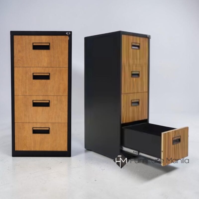 UrbanCore Woodline 4-Drawer Vertical Filing Cabinet