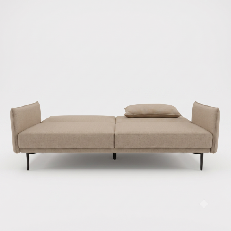 Alternative view of Brixton Brown 3-Seater Split Back Sofa Bed