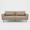 Brixton Brown 3-Seater Split Back Sofa Bed