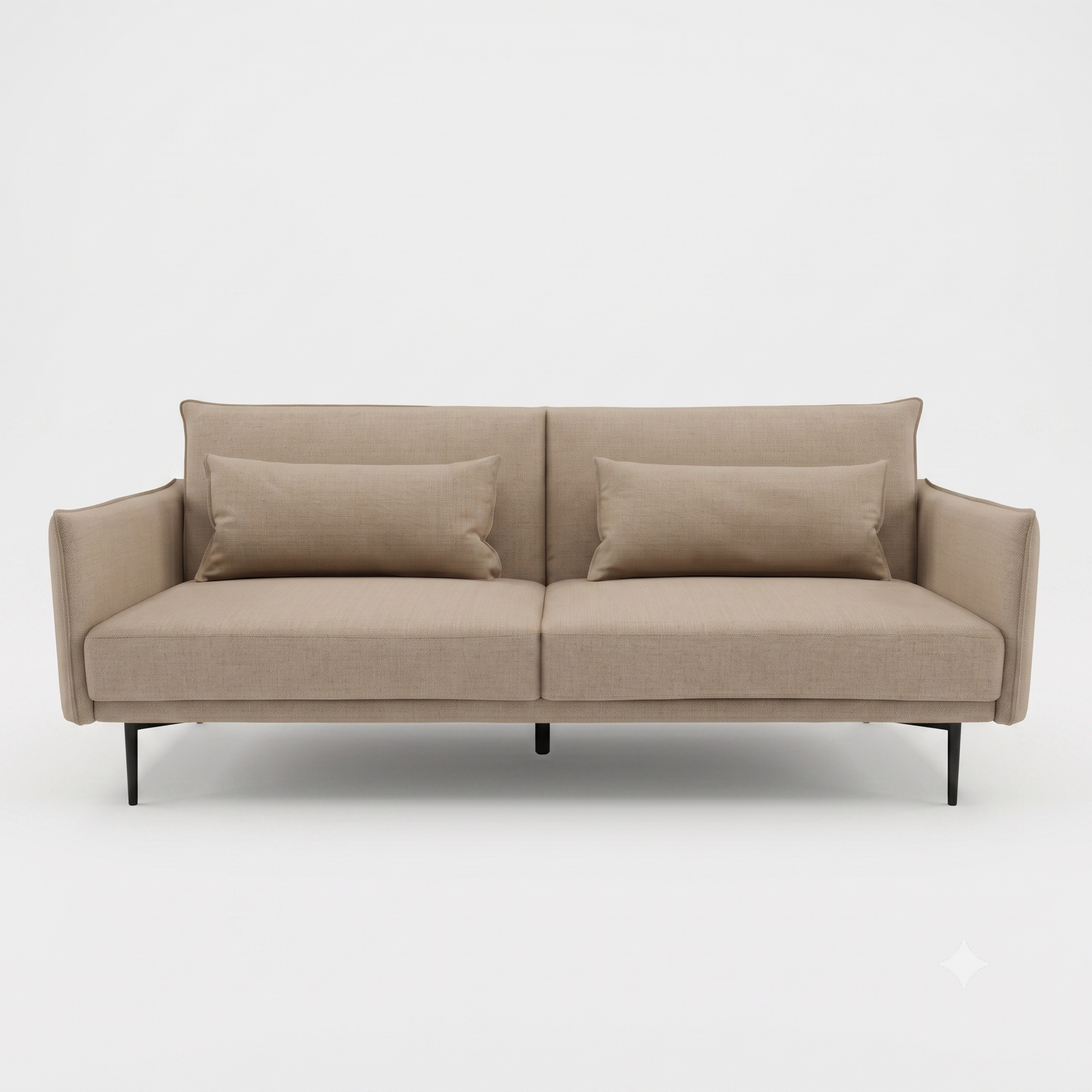 Brixton Brown 3-Seater Split Back Sofa Bed