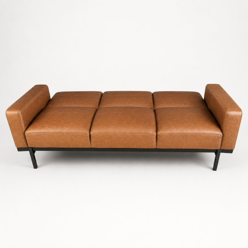 Alternative view of Harper Luxe Brown 3-Seater Modern Sofa Bed