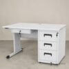 Axis Office Table with Keyboard Drawer and Locking Cabinet 1.4M