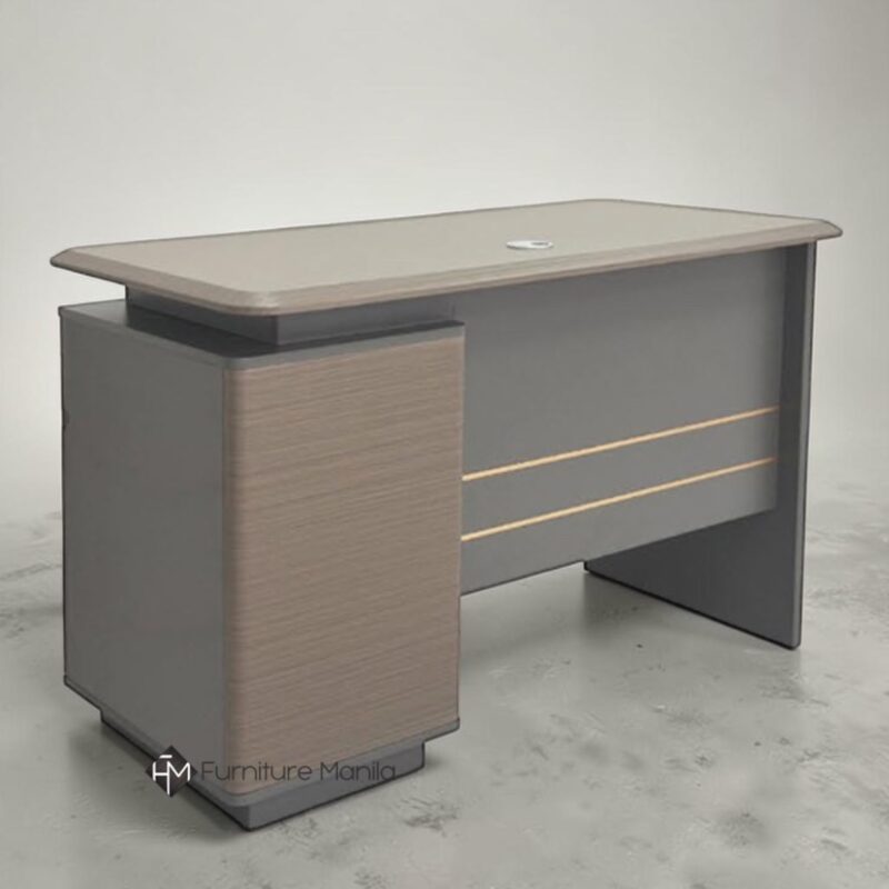Blackstone Office Desk with Locking Side Cabinet