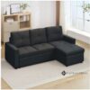 Davenport L-Shaped Sofa Bed with Storage Chaise