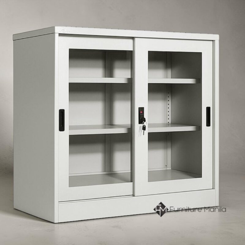 FileGuard Low Sliding Glass Door Storage Cabinet