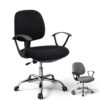 Glenfield Mid-Back Fabric Office Chair with Armrests