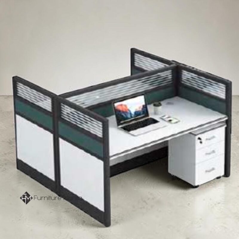 GuildWorks Modular Office Cubicle Workstation - 2-Seater B2B