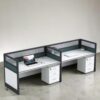 GuildWorks Modular Office Cubicle Workstation - 2-Seater S2S