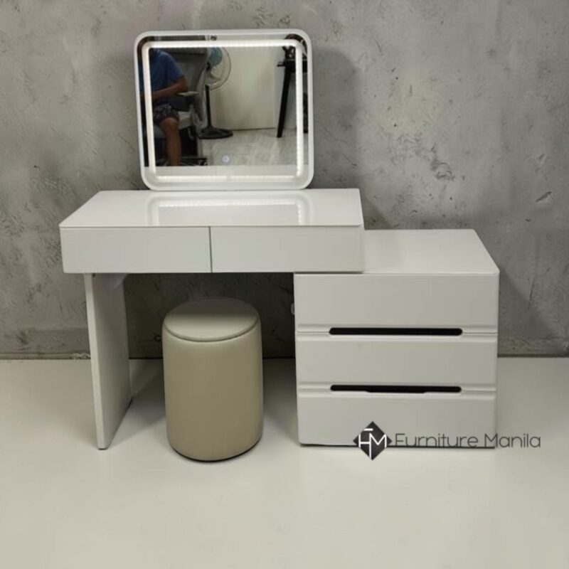 Havenelle Modern Vanity Dresser with LED Mirror and S