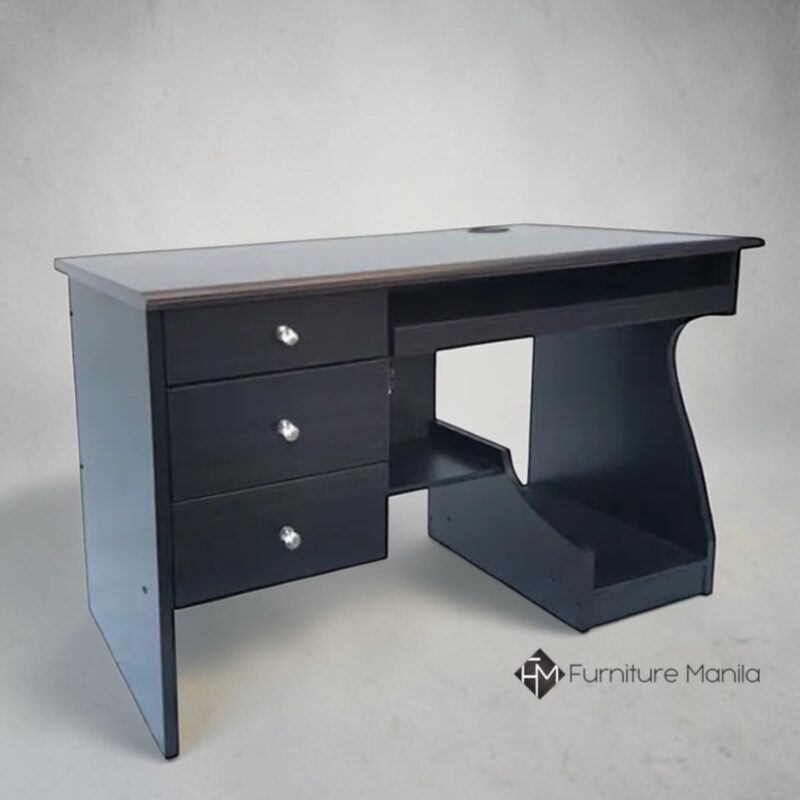 Kingswell Office Computer Desk with Storage - Wenge
