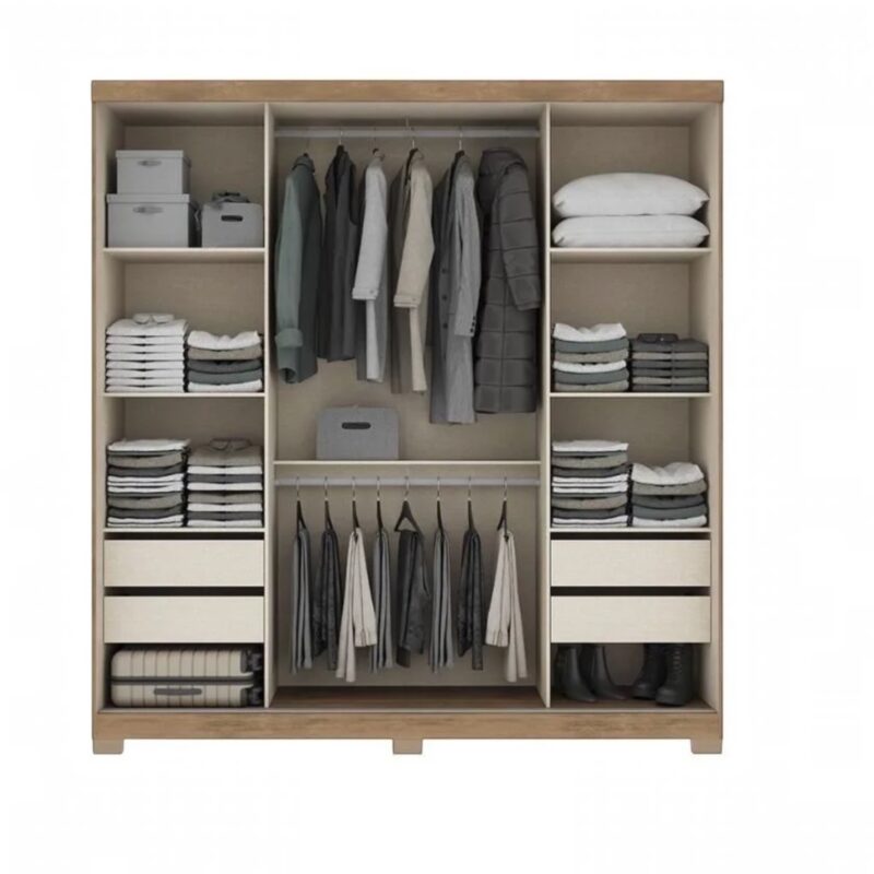 Huxley Grand Sliding Door Wardrobe with Mirror - Image 4