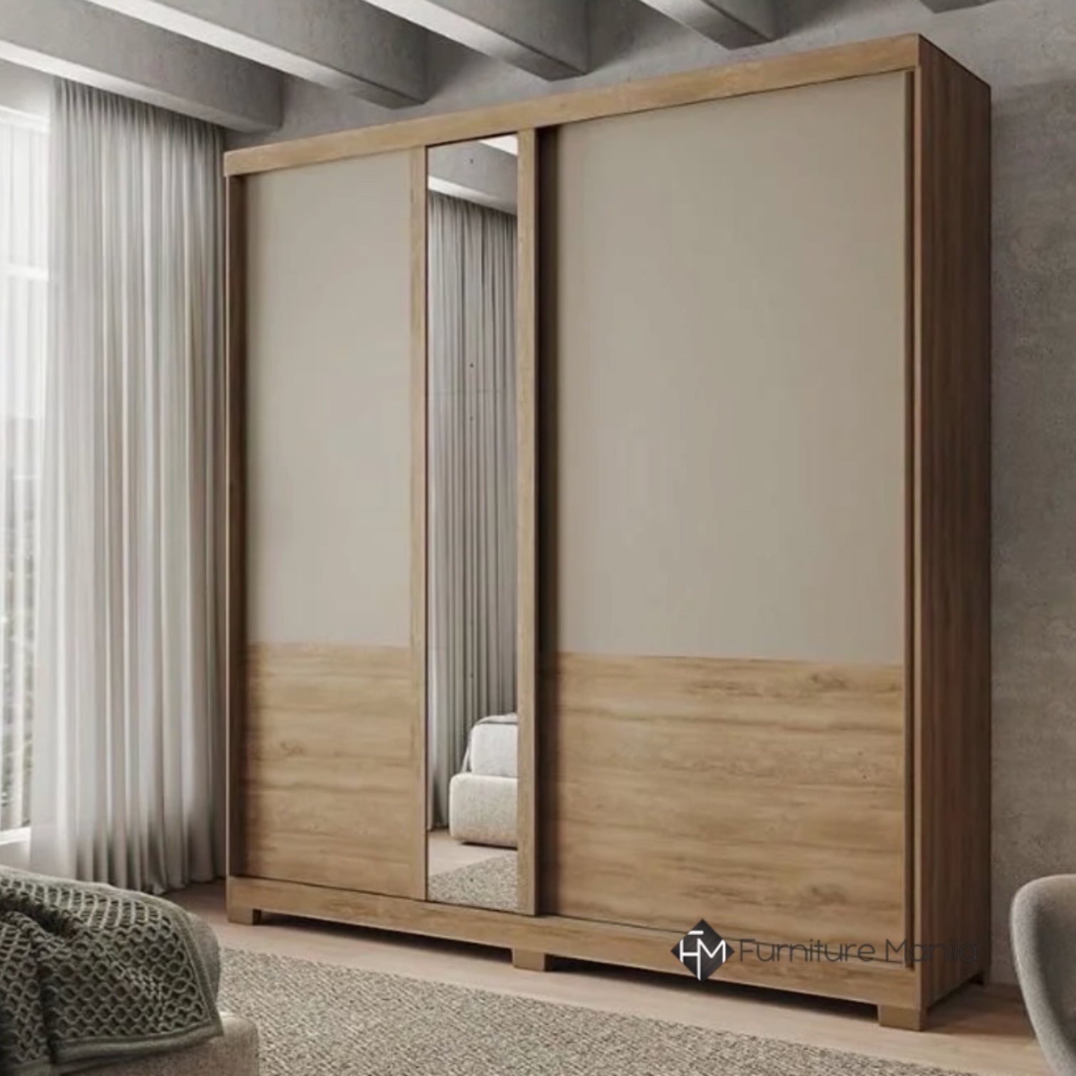 Huxley Grand Sliding Door Wardrobe with Mirror