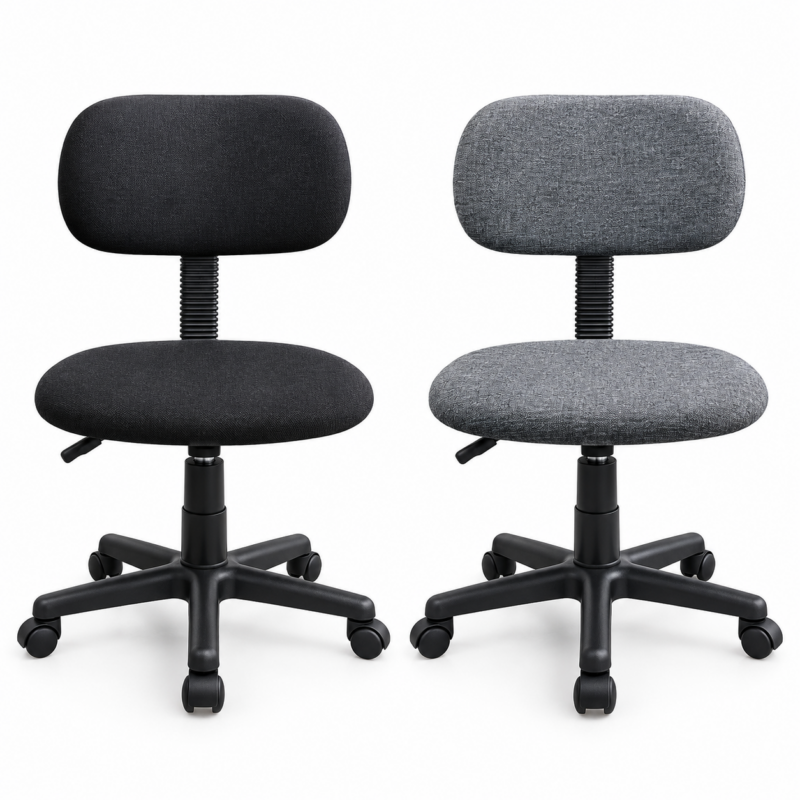 Huxen Fabric Computer Chair – Black / Gray