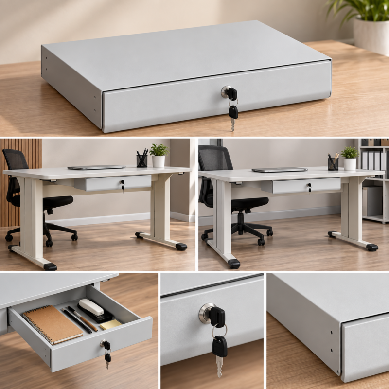 Alternative view of Trevano Lockable Under-Desk Drawer